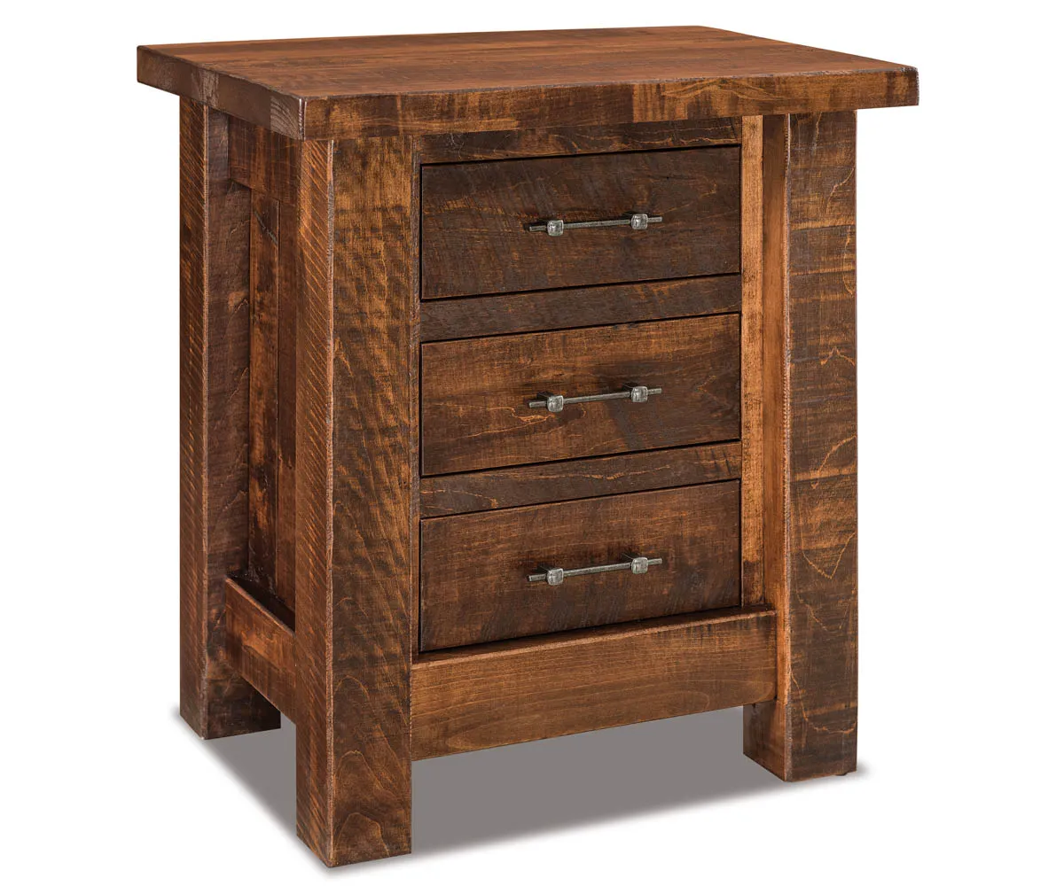Vandella 3 Drawer Small Nightstand