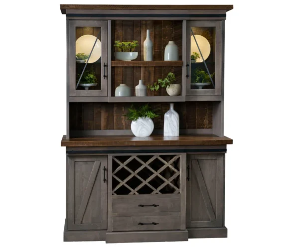 Avalon Hutch With Wine Rack