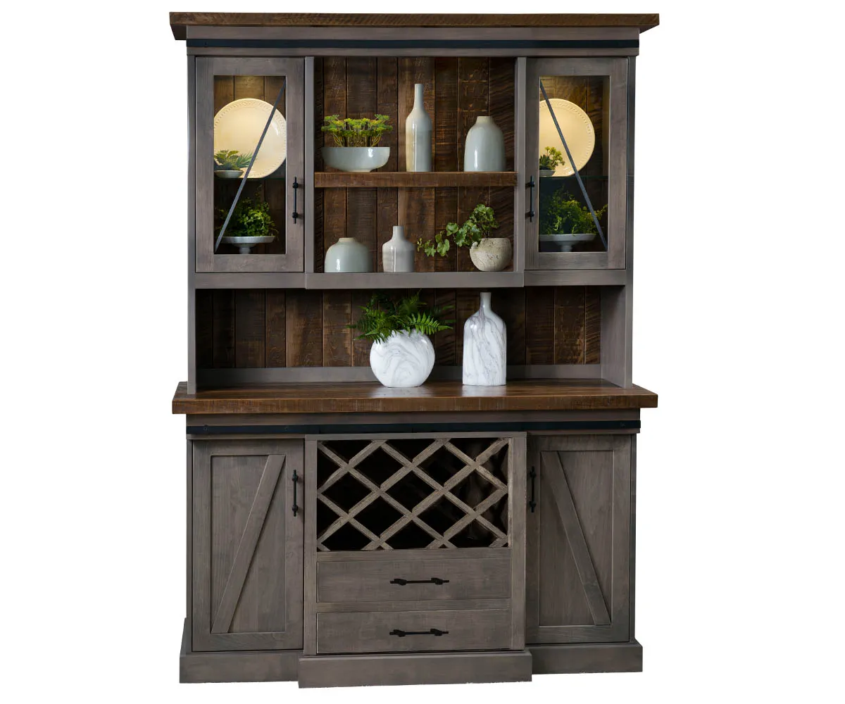 Avalon Hutch With Wine Rack