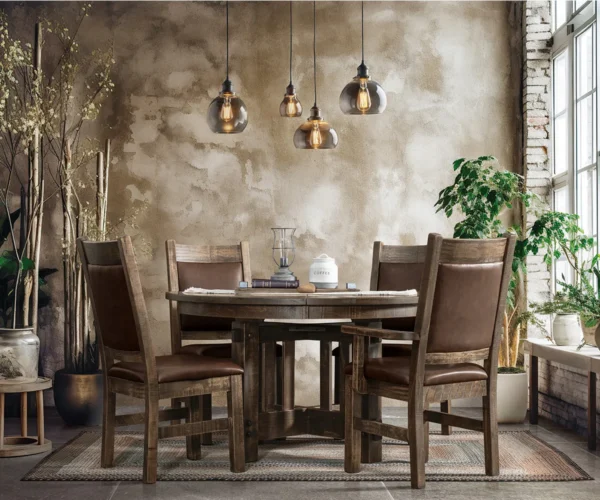Fort Worth Single Pedestal Table Collection