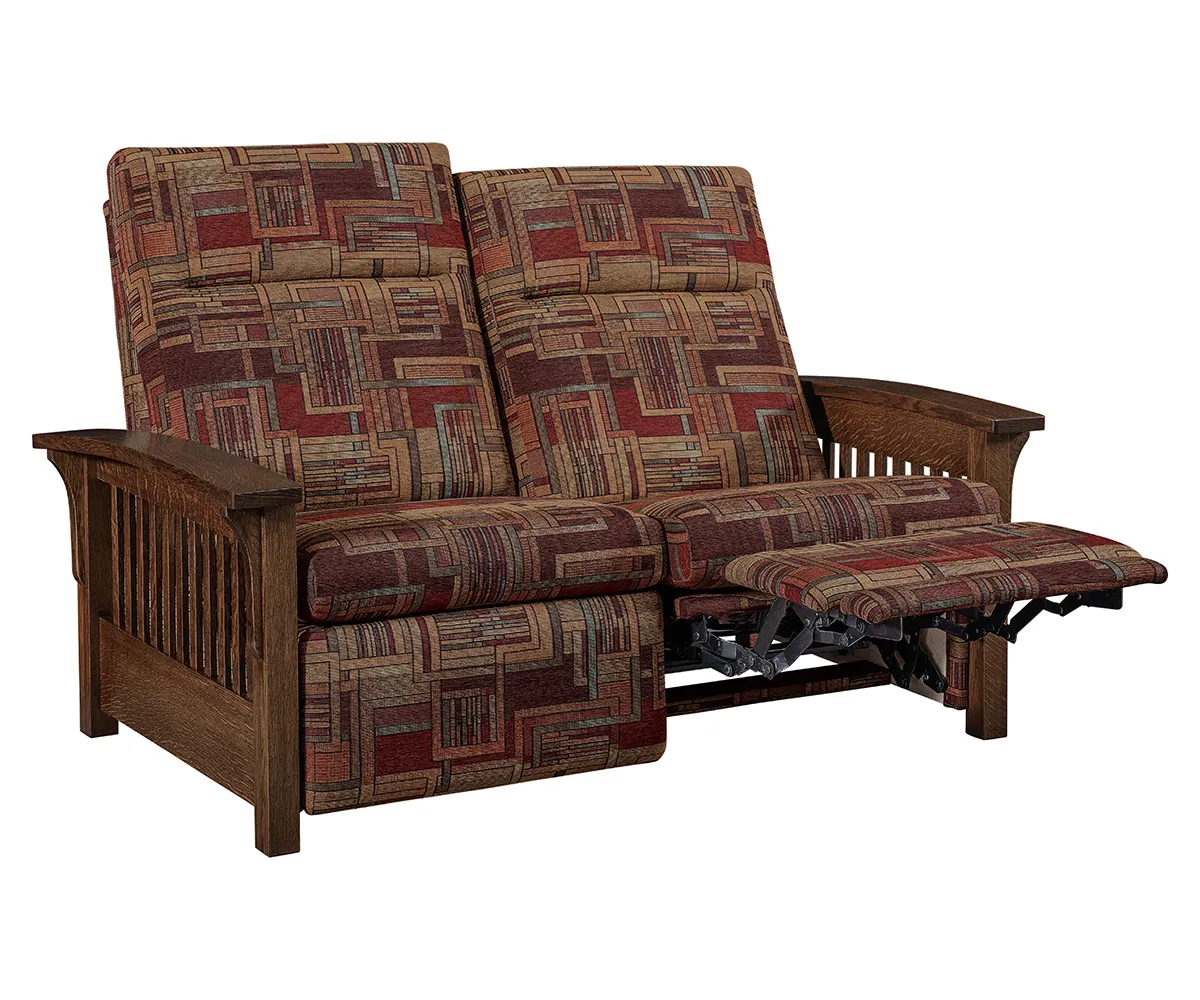 Skyline Slat Wall Hugger Loveseat Recliner - Image 2