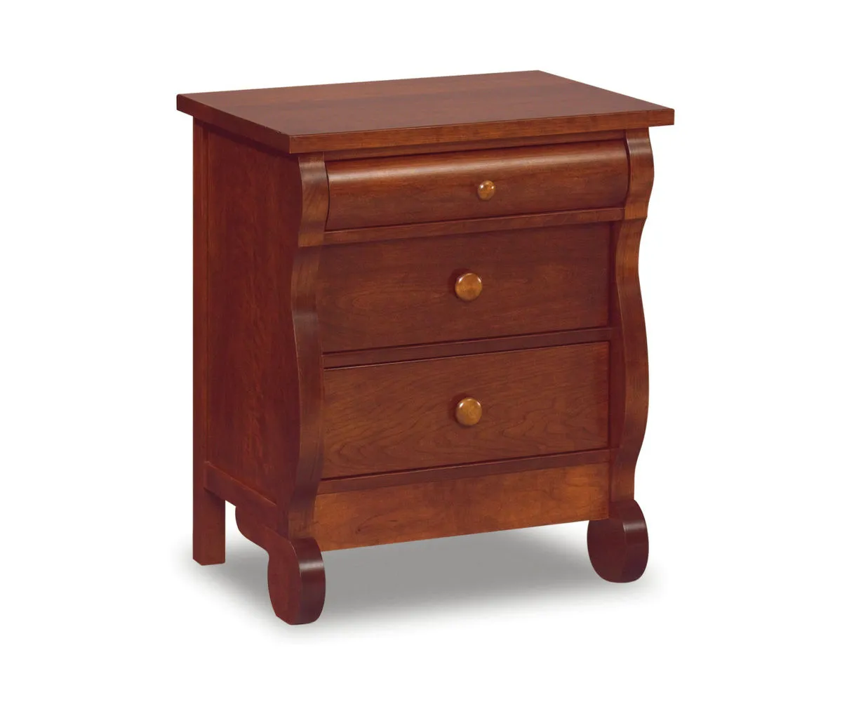 Old Classic Sleigh 3 Drawer Nightstand - 25¼"W