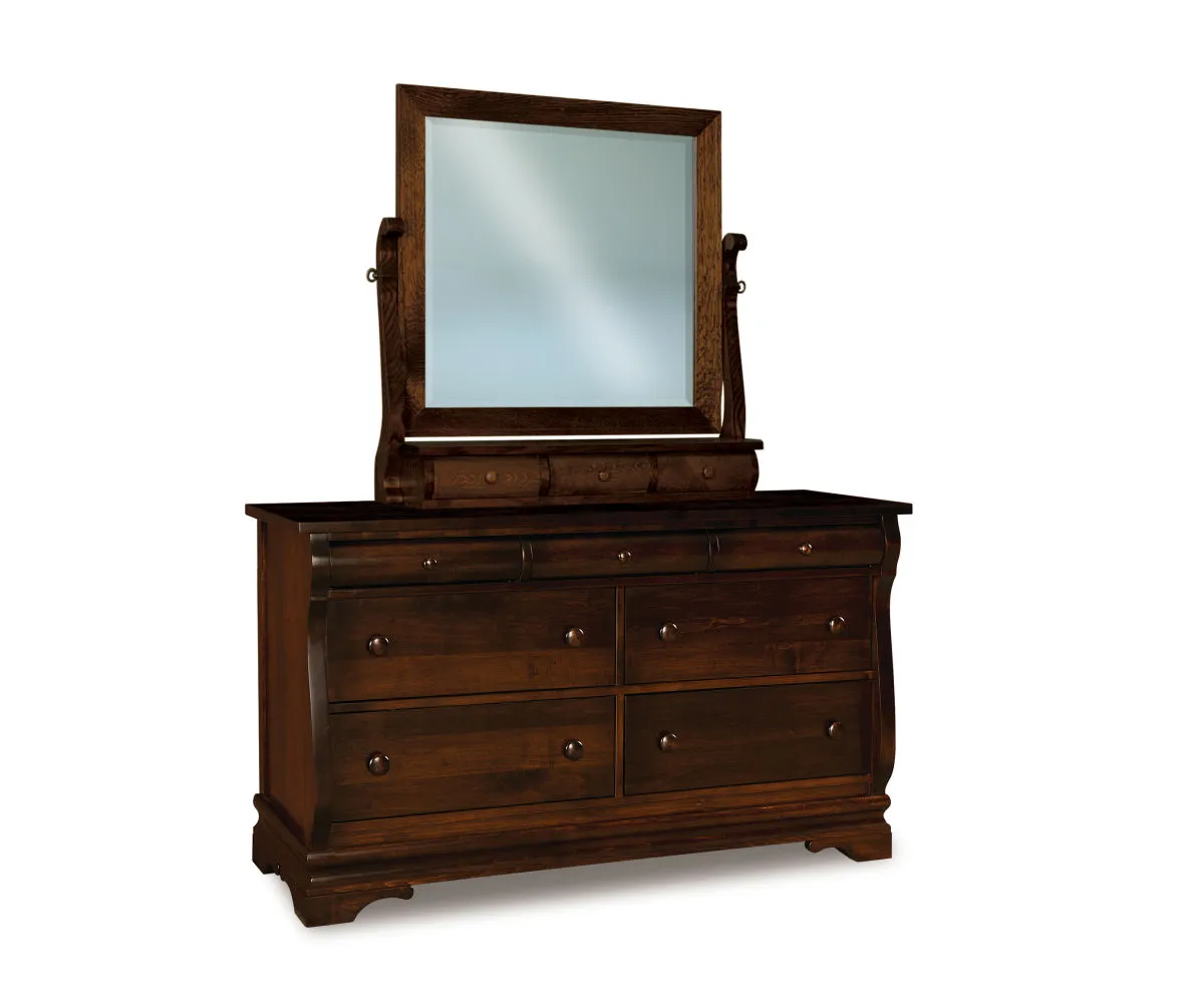 Chippewa Sleigh 7 Drawer Dresser - 58"W