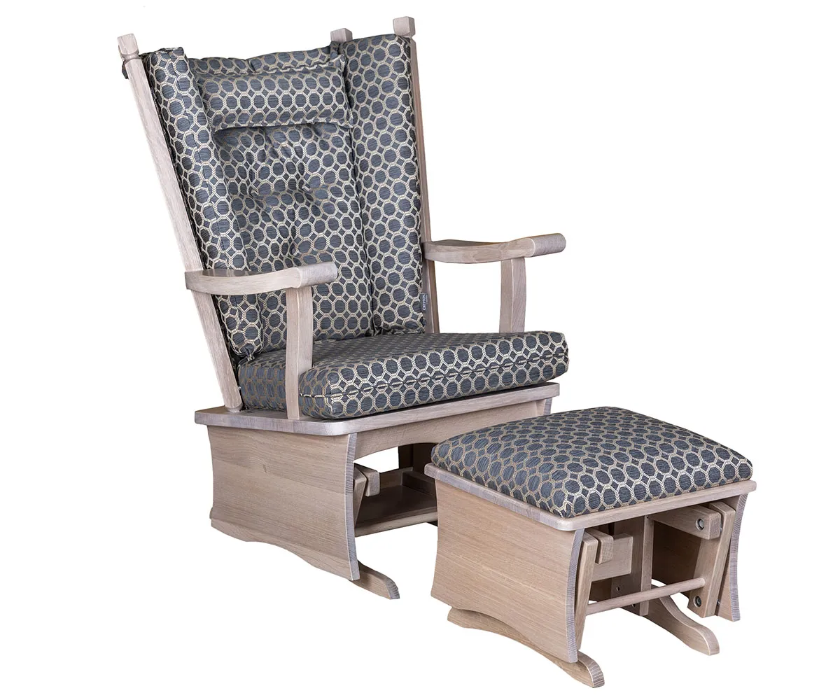 Ashland Panel Regular Glider and Ottoman