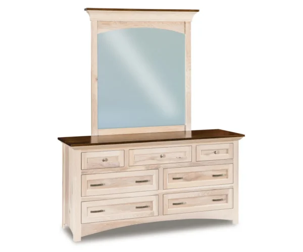 Lincoln 7 Drawer Dresser With Tall Mirror