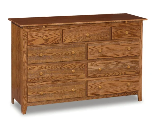 Shaker 9 Drawer Dresser With Jewelry Drawers
