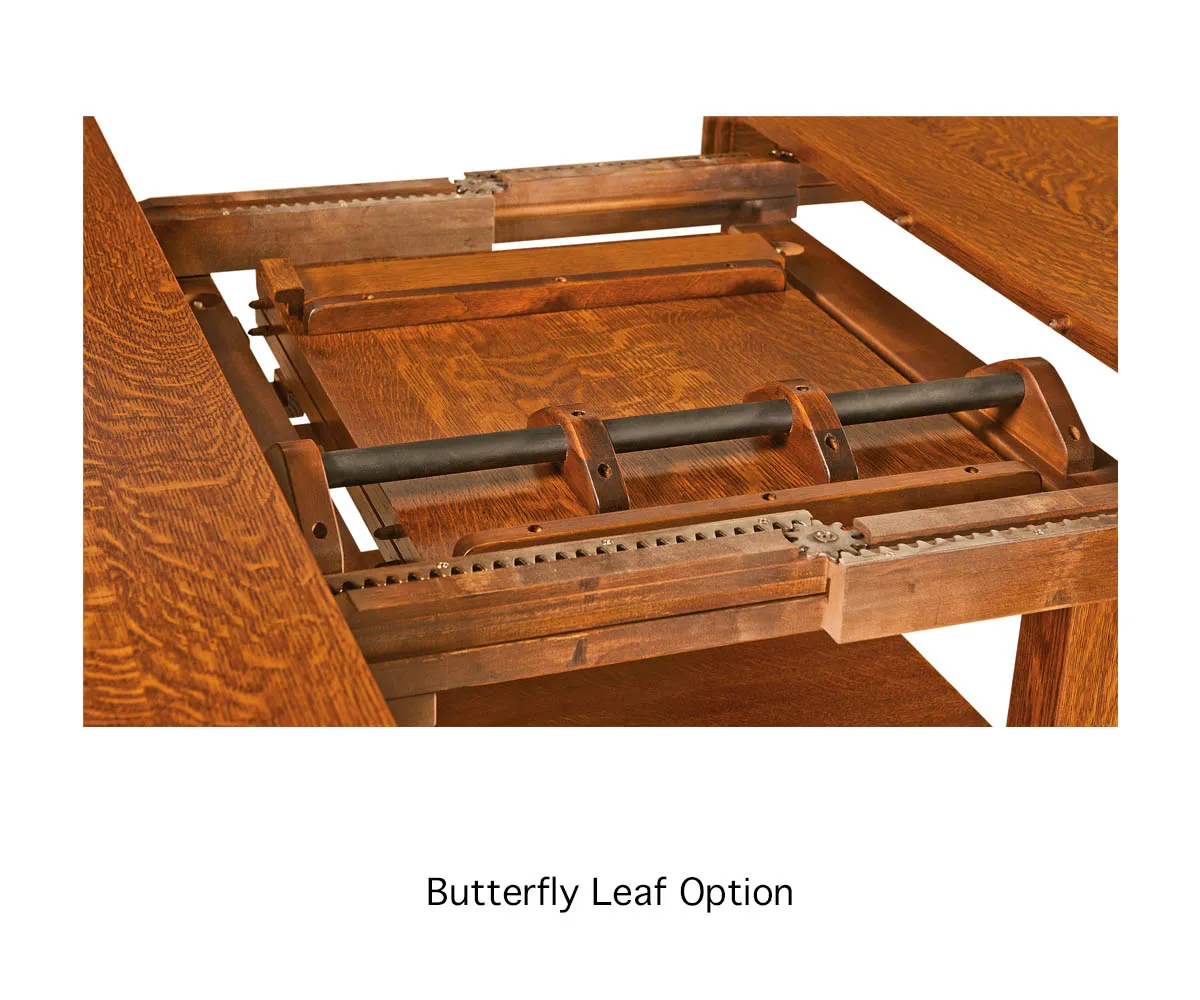 Arts & Crafts Trestle Table - Image 3